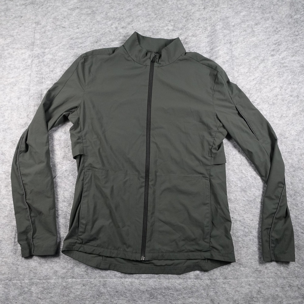 COS Jacket Mens Small Green Full Zip Technical Water Repellent‎ Reflective Run